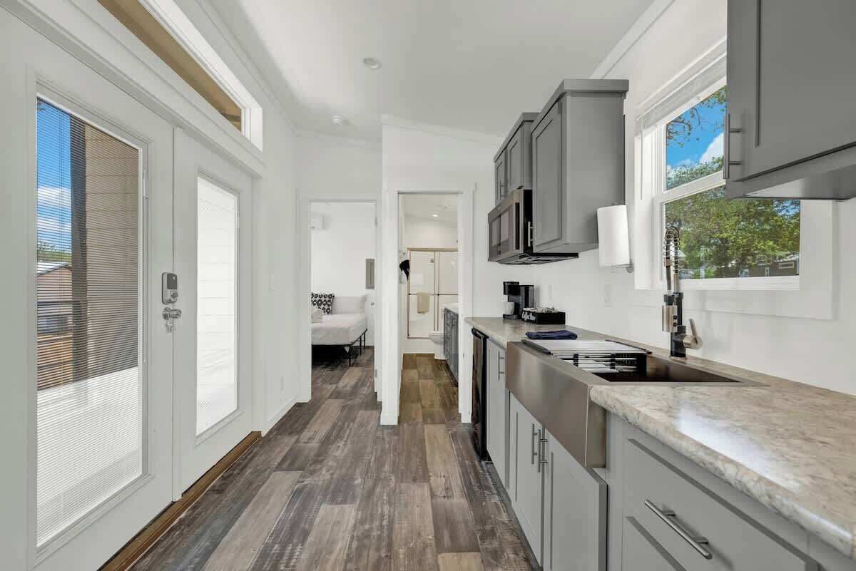 Ferienhaus, 1 King-Bett, Terrasse (#30 3567 US 290 E) | Eigene Küche | Wasserkocher mit Kaffee-/Teezubehör