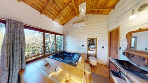 Cabane, bain à remous | Baignoire à jets