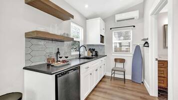 Cottage, 1 King Bed, Patio, City View (215 Mistletoe- B) | Private kitchen | Coffee/tea maker