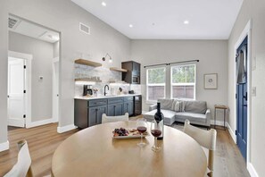 Cottage, 1 King Bed, Hot Tub, City View (215 Mistletoe- E) | Interior - The Grove E With Hot Tub & King Bed - 2 Blks to Main (Fredericksburg)