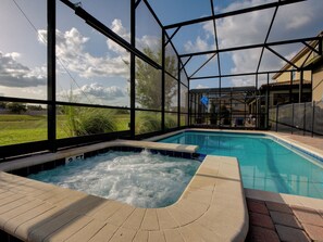 A heated pool