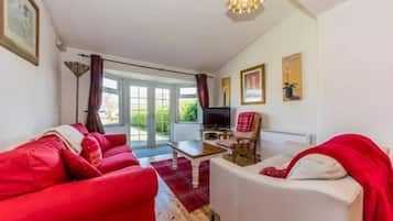 TV, lettore DVD, libri