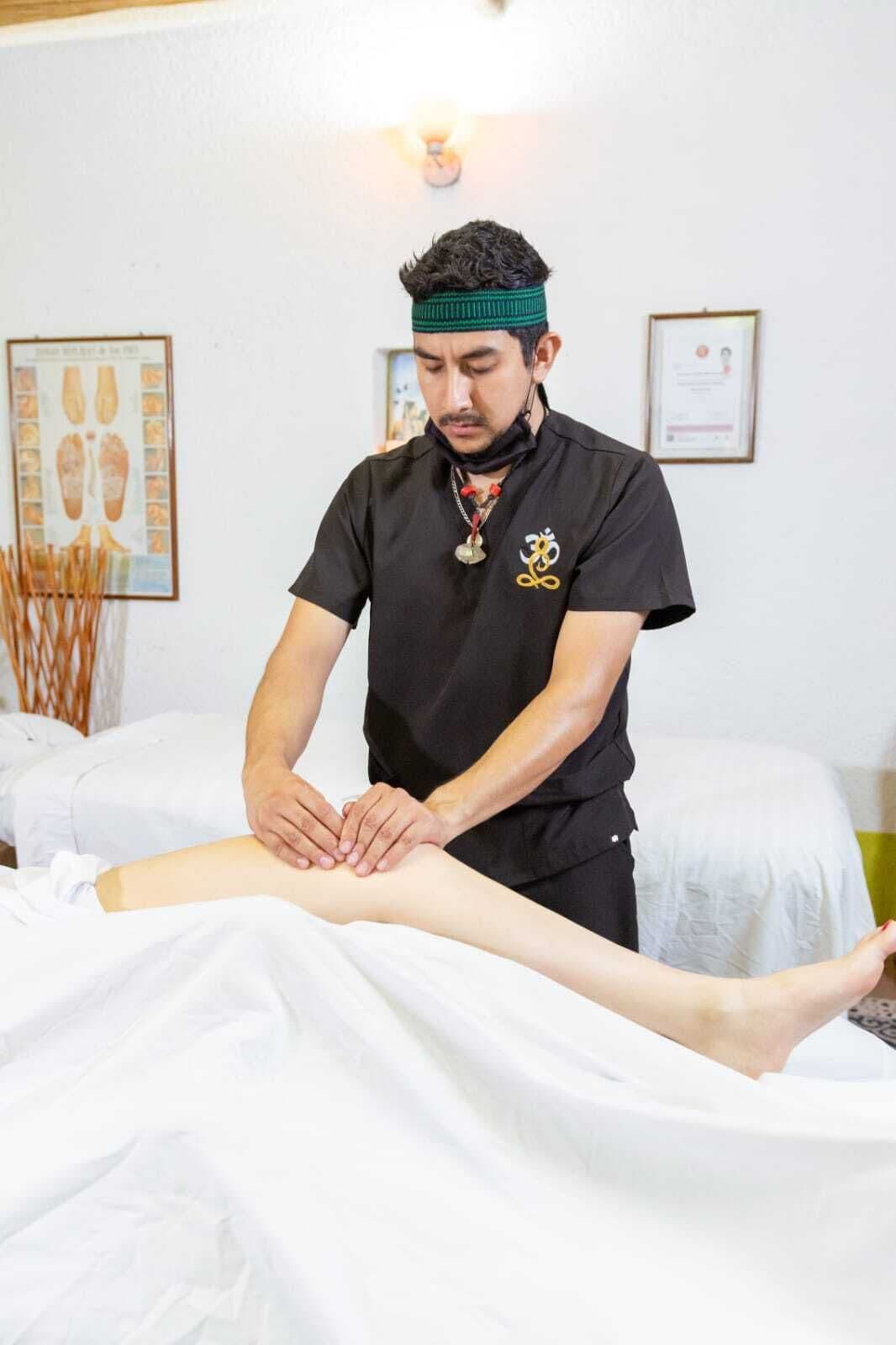 Soins de réflexologie, massages