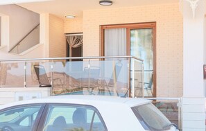 Enjoy a scenic view from the balcony with a clear view of the surrounding area.