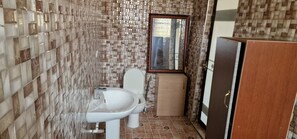 Towels, soap, toilet paper