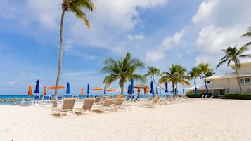 Sun loungers, beach towels