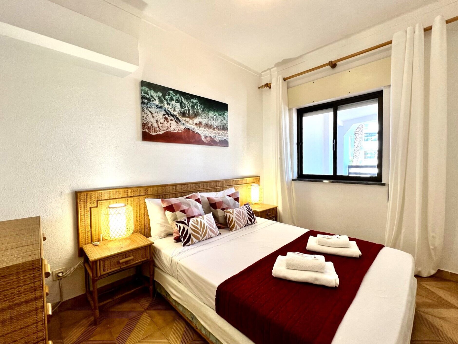 Apartamento, 2 habitaciones, acceso a la piscina | 2 dormitorios y ropa de cama