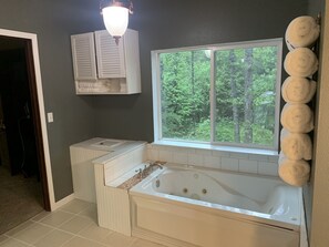 Dusche, Whirlpool, Haartrockner, Bidet