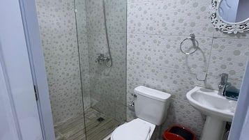 Towels, soap, toilet paper
