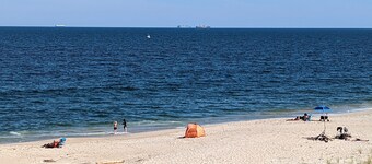 Where the Jersey Shore begins with Waterviews of Sandy Hook, with new game room!