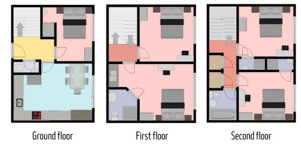 Floor plan - Group Stay Deasls on Outfield 5BR House w/ 10 Beds (Peterborough)