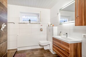Shower, hair dryer