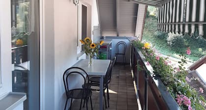 Appartement 'Ferienwohnung Am GeiĂberg' avec balcon et Wi-Fi