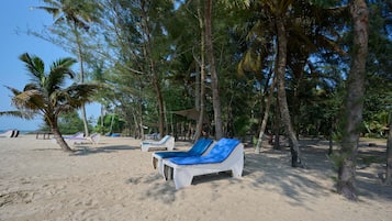 Private beach, white sand