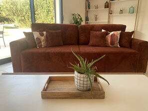 Televisión, chimenea y libros 