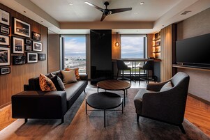 Premium bedding, down duvets, pillow-top beds, in-room safe