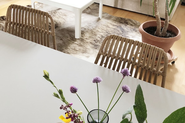 Esstisch im Wohnzimmer