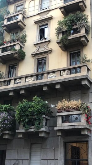 Majoituspaikan julkisivu