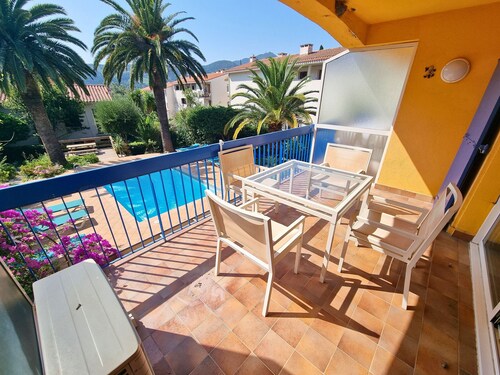 Wohnung mit Terrasse, beheiztem Pool und Parkplatz in Collioure