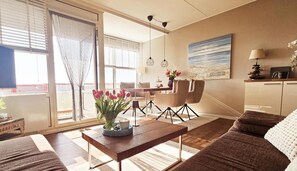 TV, DVD player, books - Fischerliesel 39 Ameland - sunny south-facing apartment, pets welcome (Ameland)