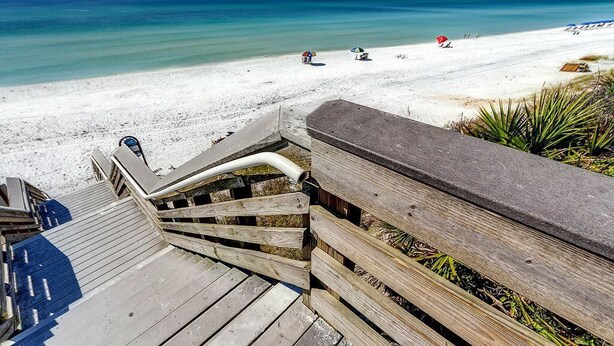 Vlak bij het strand