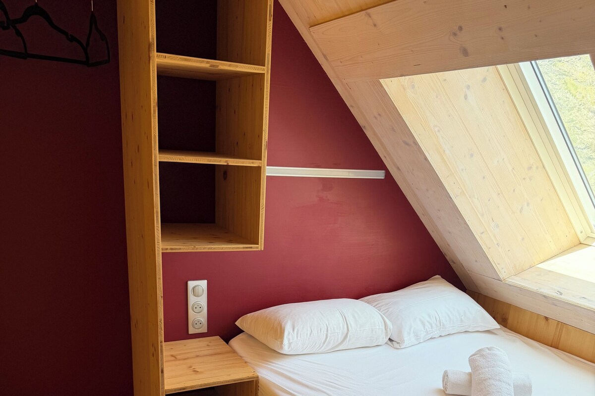 Refuge double avec vue extérieur | Wi-Fi gratuito, lenzuola