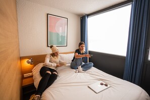 Chambre double type hôtel vue montagne | 무료 WiFi, 침대 시트