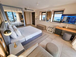 Habitación doble Premium, para no fumadores, vista al mar | Ropa de cama de alta calidad y camas con efecto memoria