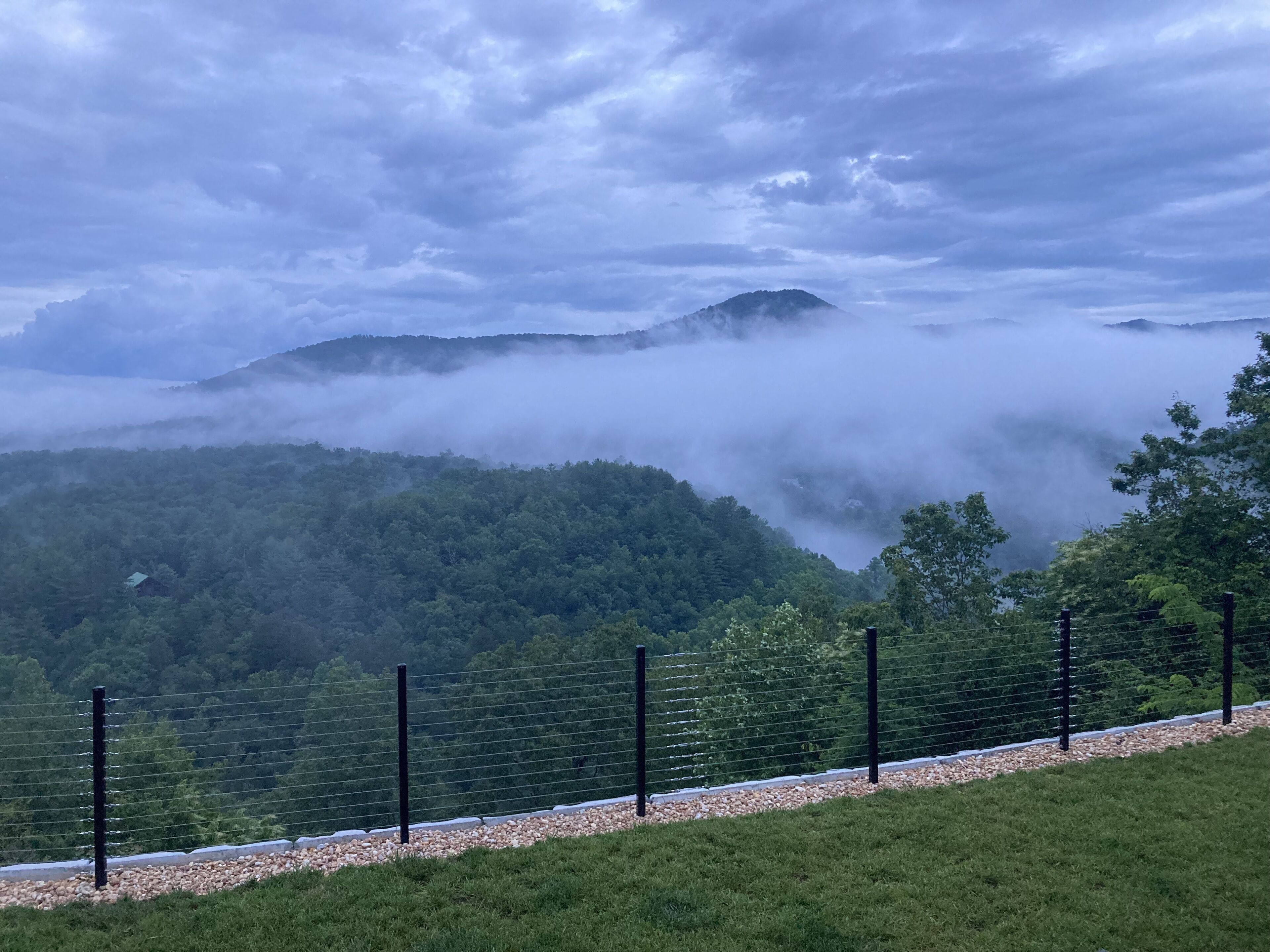 Hummingbird cabin on 3 private acres offering great mountain and river views!