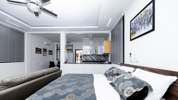 Unclassified image, 1 of 6, button - Cozy Studio Apartment at The Royal Oak, East Airport.  (Accra)