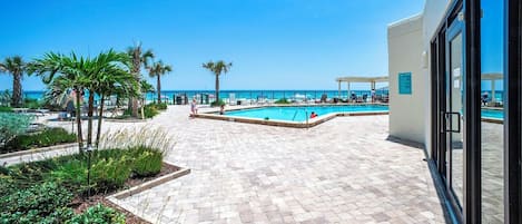 A heated pool