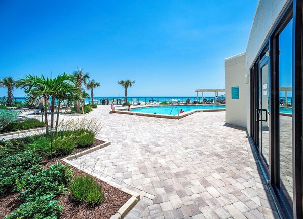 A heated pool