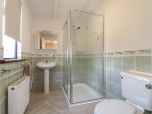 Shower, hair dryer