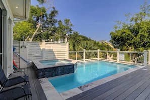 A heated pool