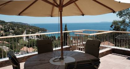 Terrasses D'aiguebelle, vue Mer, Clima, Garage ,piscine, Plage 300m