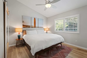 4 habitaciones, escritorio, tabla de planchar con plancha y wifi gratis 