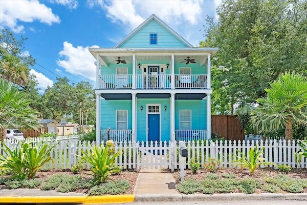 Experience the best of downtown St. Augustine with this lovely 3-story home