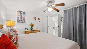 1 bedroom, iron/ironing board, travel crib, WiFi (free)