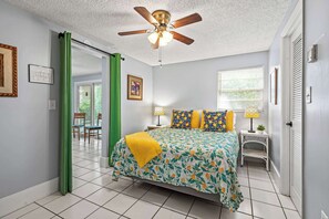 1 bedroom, travel crib, free WiFi, bed sheets