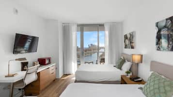 Desk, iron/ironing board, travel crib, WiFi