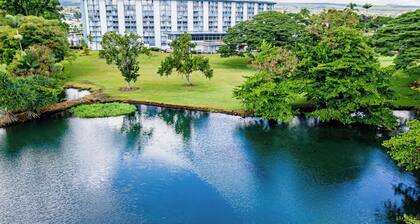 LOOK! Studio Condo in Downtown Hilo: Lagoon Views, Pool, AC