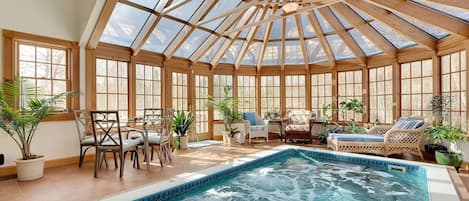Indoor pool, a heated pool