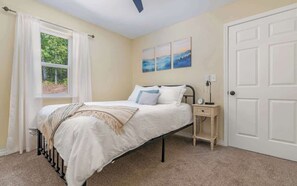 3 bedrooms, iron/ironing board, travel cot, WiFi