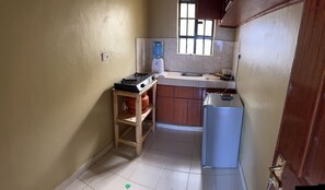 Apartment | Private kitchen | Fridge, oven, electric kettle