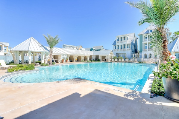 A heated pool