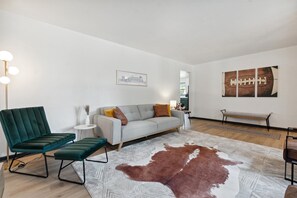 Smart TV, video games, table football, books