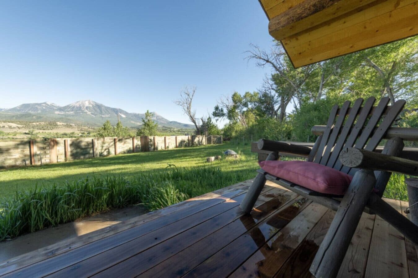 Relax and bask in the stunning views of the West Elk Mountains