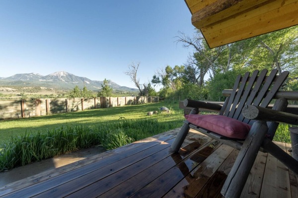 Relax and bask in the stunning views of the West Elk Mountains