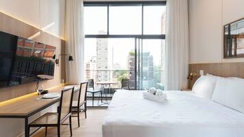 Estúdio | Ferros/tábuas de passar roupa, Wi-Fi de cortesia, roupa de cama