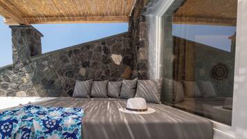 Junior Suite, Multiple Beds, Hot Tub, Sea View